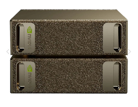 두 대를 연결한 NVIDIA DGX Spark